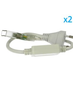 2 PZ Spine Alimentatore Trasformatore 2 Pin Passo 13,5mm per Bobina Striscia LED 220V 500W