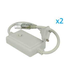 Alternative view of 2 PZ Spine Alimentatore Trasformatore 2 Pin RGB Passo 6mm con Interruttore On Off e Controller 8 Programmi per Striscia LED 220V