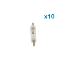 10 PZ Spina 2 Pin Passo 9mm per Connessione Striscia Led Mono 220V con Alimentatore