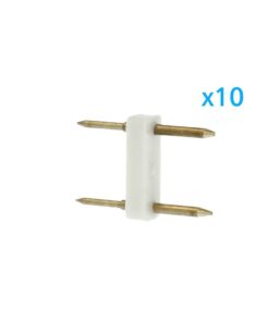 Alternative view of 10 PZ Spina 2 Pin Passo 12mm per Connessione Striscia Led Mono 220V con Alimentatore