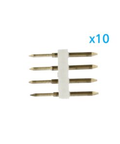 x10 Spine 4 Pin RGB 13 5mm per Bobine LED 220V Collegamento con Alimentatore