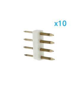 Alternative view of x10 Spine 4 Pin RGB 13 5mm per Bobine LED 220V Collegamento con Alimentatore