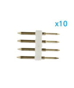 x10 Spine 4 Pin RGB 13 5mm per Bobine LED 220V Collegamento con Alimentatore