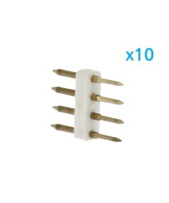 x10 Spine 4 Pin RGB 13 5mm per Bobine LED 220V Collegamento con Alimentatore