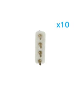 x10 Spine 4 Pin RGB 13 5mm per Bobine LED 220V Collegamento con Alimentatore