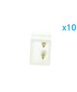 10 PZ Connettore Da 2 Pin Passo 6mm Per Unire e Allungare Bobina Led 220V Mono Colore
