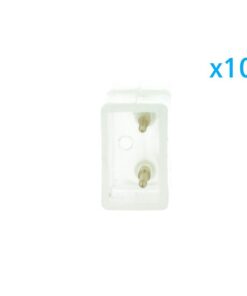 10 PZ Connettore Da 2 Pin Passo 9mm Per Unire e Allungare Bobina Led 220V Mono Colore