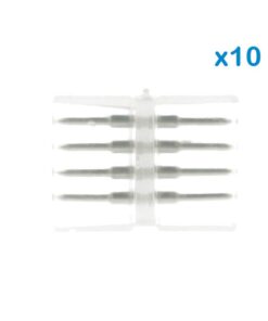 10 PZ Connettore Da 4 Pin RGB Passo 12mm Per Unire e Allungare Bobina Led RGB 220V