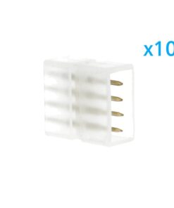 Alternative view of 10 PZ Connettore Da 4 Pin RGB Passo 13,5mm Per Unire e Allungare Bobina Led RGB 220V