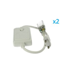 2 PZ Spine Alimentatore Trasformatore 4 Pin RGB Passo 12mm con Controller per Bobina LED RGB 220V 50m 500W