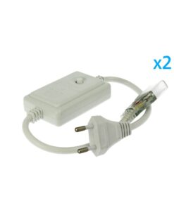 2 PZ Spine Alimentatore Trasformatore 4 Pin RGB Passo 12mm con Controller per Bobina LED RGB 220V 50m 500W