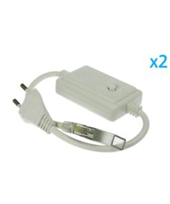 2 PZ Spine Alimentatore Trasformatore 4 Pin RGB Passo 12mm con Controller per Bobina LED RGB 220V 50m 500W