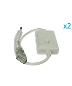 2 PZ Spine Alimentatore Trasformatore 4 Pin RGB Passo 12mm con Controller per Bobina LED RGB 220V 50m 500W