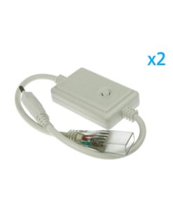 Alternative view of 2 PZ Spine Alimentatore Trasformatore 4 Pin RGB Passo 13,5mm con Controller 8 Programmi per Striscia LED RGB 220V