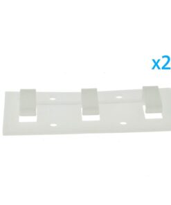 2 PZ Clip Fissaggio Lineare 3 Posizioni Passo 14x7mm per Bobina Striscia LED a Parete