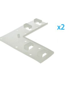 2 PZ Clip Fissaggio Curva 4 Posizioni Passo 14x7mm per Bobina Striscia LED Angolo Parete