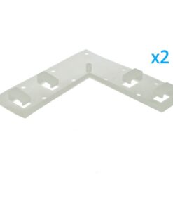 Alternative view of 2 PZ Clip Fissaggio Curva 4 Posizioni Passo 14x7mm per Bobina Striscia LED Angolo Parete