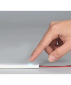 Interruttore Led Dimmer Touch Senza Saldatura Flessibile Larghezza 8mm 12V 24V 3A Con Memoria e Led Blu