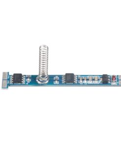 Mini Interruttore Led Dimmer Touch Slim Tagliabile Per Profilo Alluminio da 6mm fino 12mm Con Led Blu 12V 24V 4A