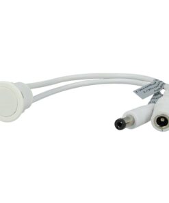 Interruttore Led Dimmer Touch Da Incasso Bianco 12V 24V 4A Con Cavo DC JACK 5.5x2.1mm