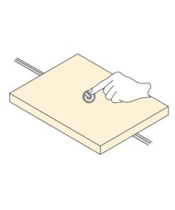 Interruttore Led Dimmer Touch Da Incasso Bianco 12V 24V 4A Con Cavo DC JACK 5.5x2.1mm