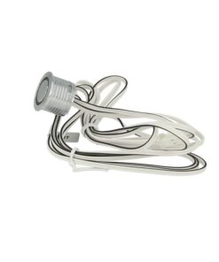 Alternative view of Interruttore Led Dimmer Touch Da Incasso Colore Alluminio Con Led Blue Memoria 12V 24V 2A Foro 18mm Per Mobile Armadio Anta Cucina