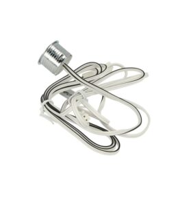 Interruttore Led Dimmer Touch Da Incasso Colore Alluminio Con Led Blue Memoria 12V 24V 2A Foro 18mm Per Mobile Armadio Anta Cucina