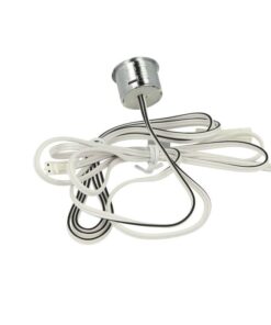 Interruttore Led Dimmer Touch Da Incasso Colore Alluminio Con Led Blue Memoria 12V 24V 2A Foro 18mm Per Mobile Armadio Anta Cucina