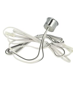 Interruttore Led Dimmer Touch Da Incasso Colore Alluminio Con Led Blue Memoria 12V 24V 2A Foro 18mm Per Mobile Armadio Anta Cucina