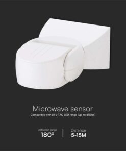 Sensore di Movimento a microonde 180° 300W Montaggio a Parete IP65 SKU-23164
