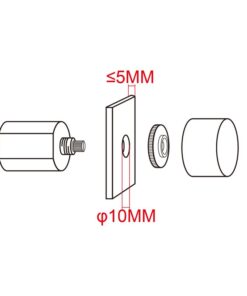 Micro Pulsante Illuminazione LED Regolabile Interruttore con Funzione Dimmer e Memoria Input 12V-24VDC Output 12-24VDC Corrente 4A Impermeabile IP65 30cm