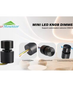 Micro Pulsante Illuminazione LED RGB con Funzione Dimmer CCT con Memoria 12-24VDC Corrente 3A/CH IP65 Interruttore Controllo Versatile dell'Illuminazione con Doppio Click Triplo Click e Rotazione del Pulsante