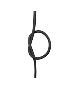 Cavo Elettrico Rivestito in Tessuto Colore Nero 2X0,75 Corda 1 Metro SKU-3778