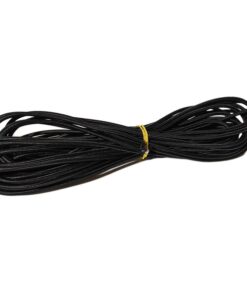 Cavo Elettrico Rivestito in Tessuto Colore Nero 2X0,75 Corda 1 Metro SKU-3778