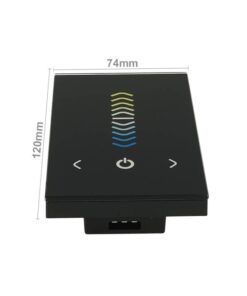 Centralina CCT Led Controller Touch 12V 24V 4AX2 Pannello Da Incasso Muro Standard Italiano Scatola 503 TM07U