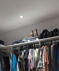 Carcassa Plafoniera Da Incasso Orientabile Quadrato Per 1 Posto Lampada Led AR111 Colore Nero SKU-3581