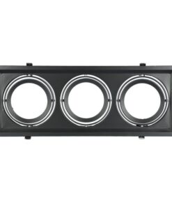 Alternative view of Carcassa Plafoniera Da Incasso Orientabile Rettangolare Per 3 Posti Lampade Led AR111 Cornice Bianco SKU-3583