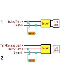 2 Pezzi Resistenza Filtro LED BA15S BAY15D 50W 6Ω No Errore Intermittenza Canbus