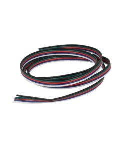 Cavo Filo Elettrico Penta Polare 5 X 0,25 mmq Per Striscia Led RGBW RGB+W 1 Metro