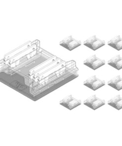 10 Pezzi Connettore Veloce 5 PIN Per Striscia Led COB o RGBW da 12mm Fast Connect Senza Saldatura Per Unire 2 Led Strip