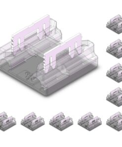 10 Pezzi Connettore Veloce 8mm Mono Colore Fast Connect 4 In 1 per Unire Strip LED