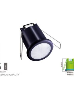 Sensore di Movimento PIR Mini Montaggio Da Incasso Soffitto Nero 360 Gradi SKU-6609