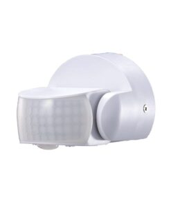 Sensore di Movimento Infrarossi IP65 Colore Bianco Montaggio a Parete Soffitto Snodabile a 180° SKU-6611