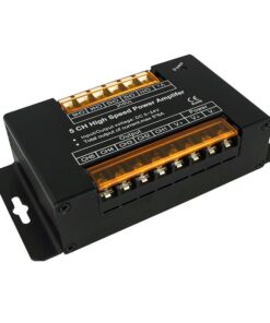 Amplificatore Segnale PWM 5 Canali Per Striscia Led RGBWW RGB+CCT 12V 24V 5X6A AP105