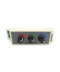 Centralina RGB Led Dimmer PWM Controller Modulo Manuale Con Manopole 12V 24V 3X3A Per Strip Led RGB