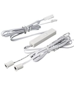 Kit Sensore Apertura Anta Porta e Movimento Mani 2 in 1 Con Un Sensore per Strip Striscia Barra LED Bianco