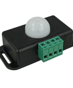 Sensore Di Movimento PIR Rilevatore Di Presenza 12V 24V 6A Colore Nero Timer Ritardo Regolabile Da 1 A 10 Minuti Per Striscia Led
