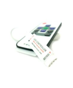 Mini Controller Bobina Led RGB Con Telecomando Wireless 12V 24V 6A Fino A 40 Metri RF103