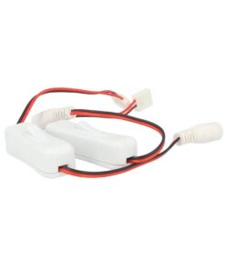 2 PZ Interruttori ON OFF con Connettore 8mm per Striscia LED e DC JACK Femmina 5,5mm x 2,1mm