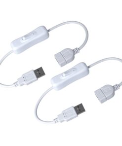 2 PZ Cavo USB con Interruttore On Off a Bilanciere per Lampada LED Ventilatore Strisce LED